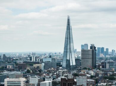 Uitzicht over skyline Londen (via Unsplash)