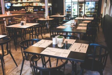 Eten en drinken in een restaurant