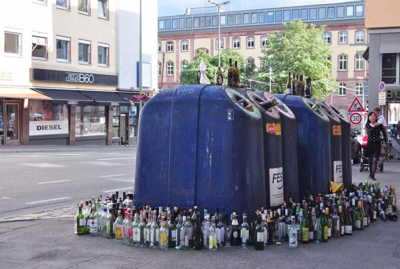 Stedentrip Frankfurt: frankfurt-glasbak