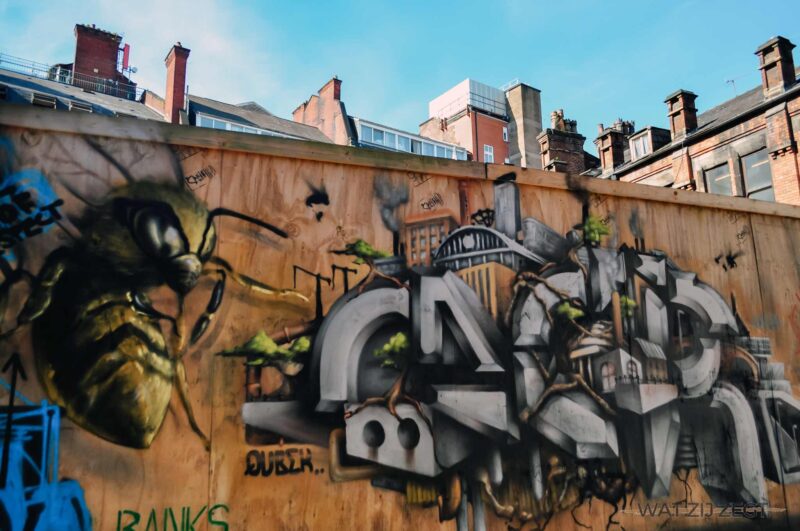 Wat te doen in Manchester: Street art in Manchester Street art in Manchester